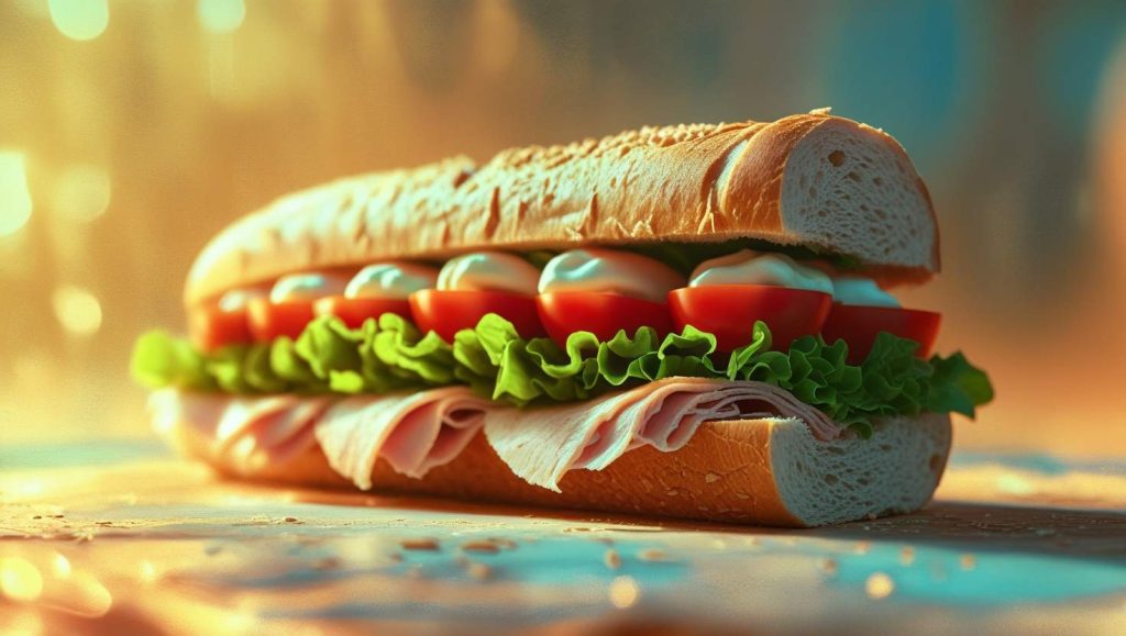 Subway Turkey Sub (6” on Wheat) healthy fast food